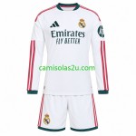 Camisolas de futebol Real Madrid Criança Equipamento Principal 2026/27 Manga Comprida